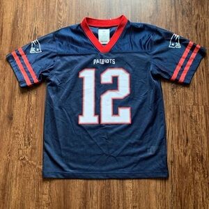Tom Brady Patriots Jersey #12 New England Youth Kids Large 12/14
